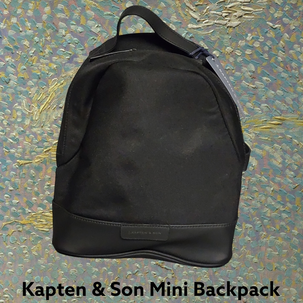 Kapten and Son Mini Backpack (Black)
